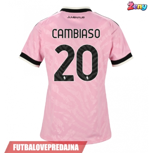 Lacne Ženy Futbalové dres Juventus Andrea Cambiaso #20 2026-27 Krátky Rukáv - Preč